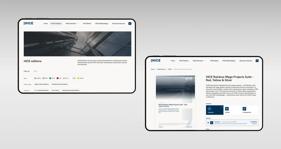 HICE Group WordPress e-komercijas mājaslapa