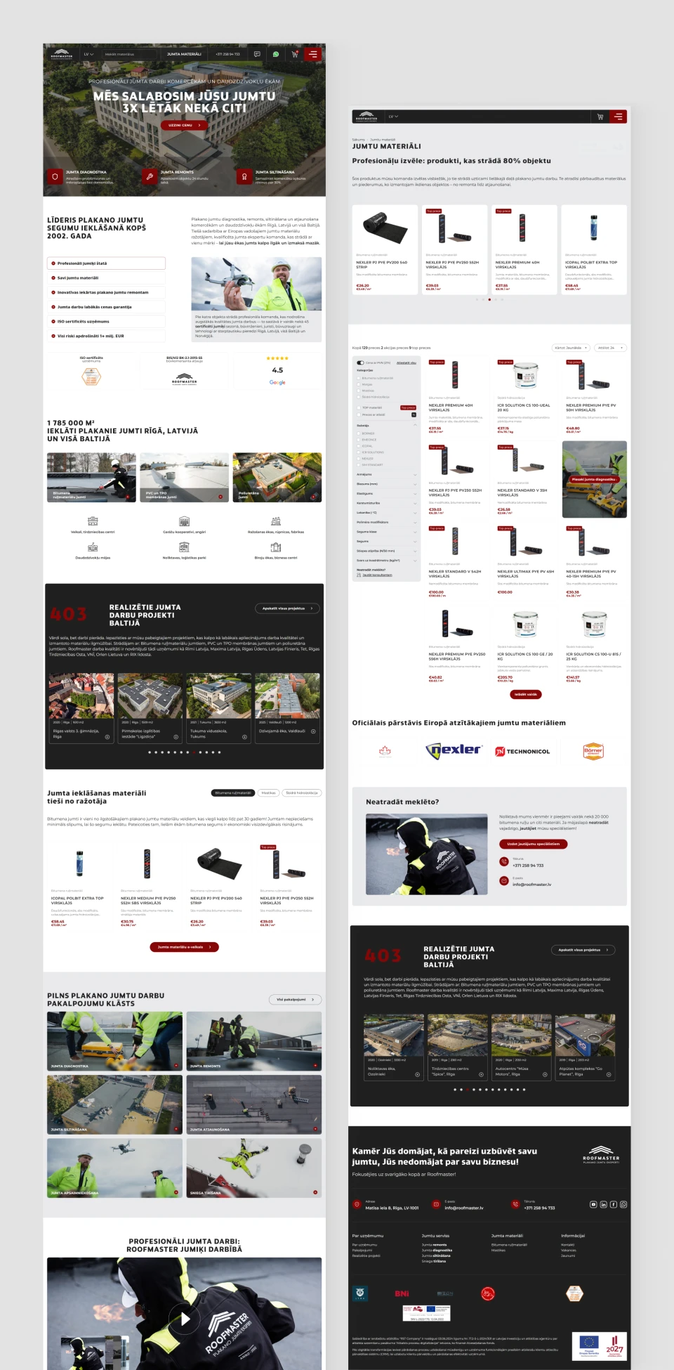 Roofmaster Baltic Website Ecosystem