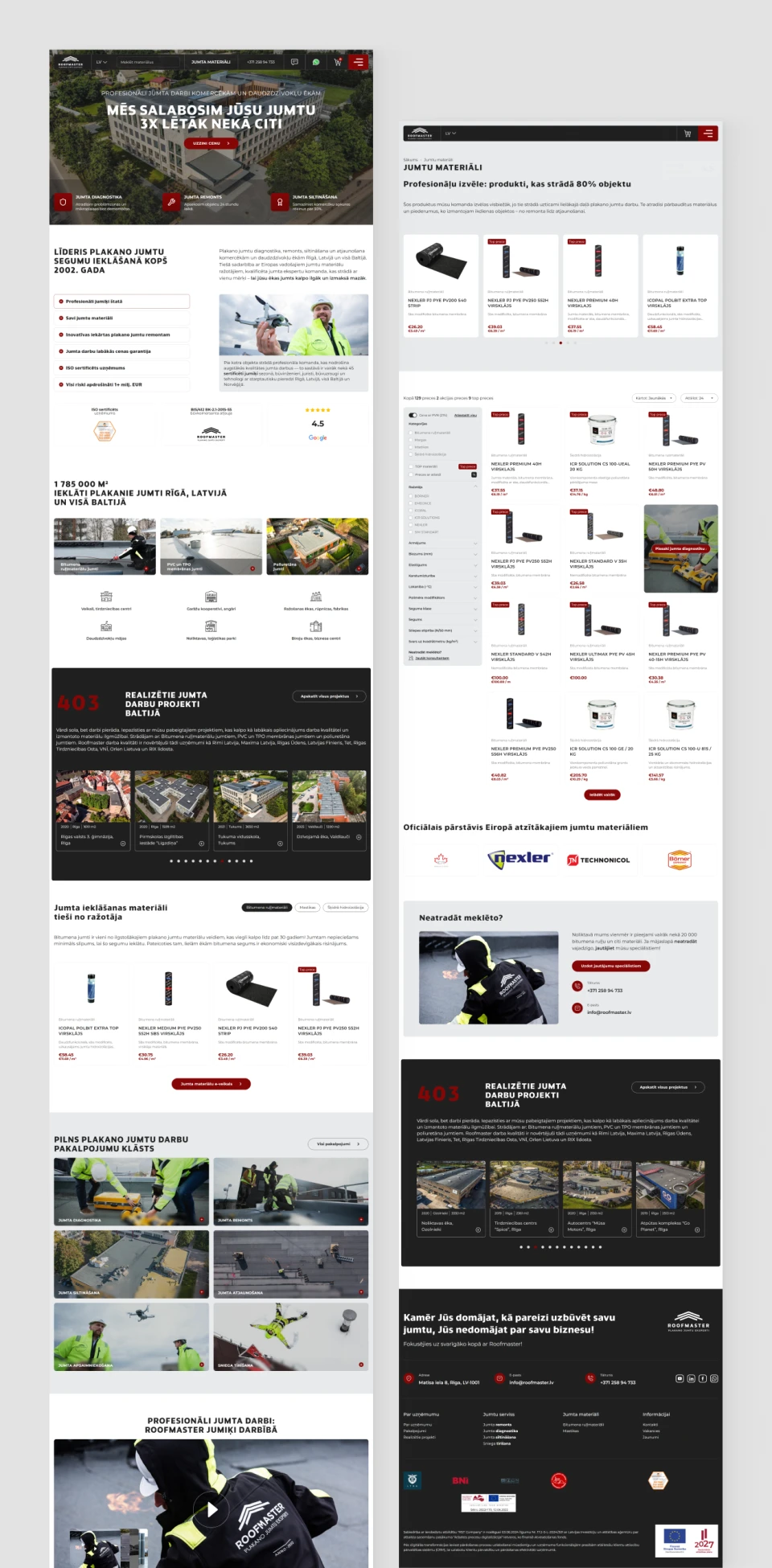 Roofmaster websites