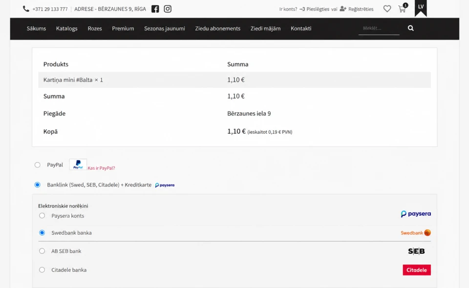 flowersexpress checkout