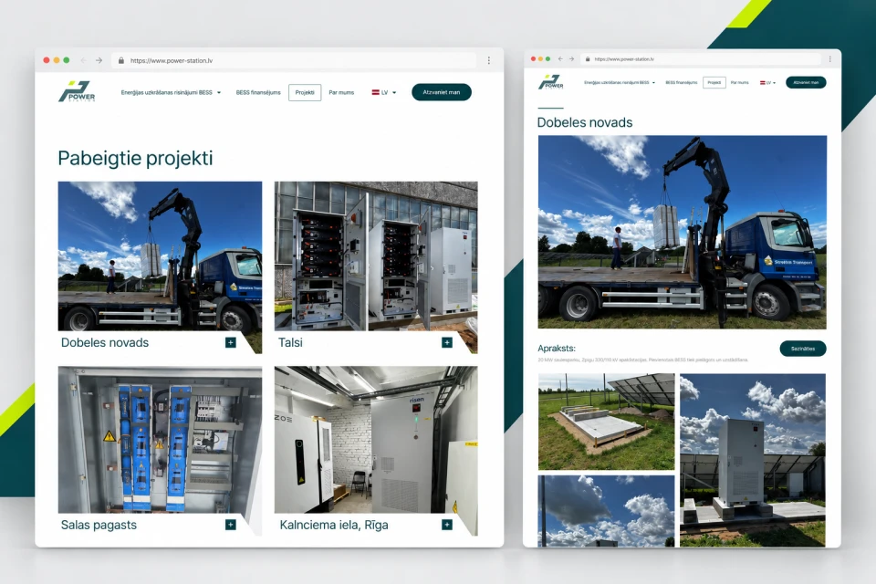 Power Station Website Design and Development