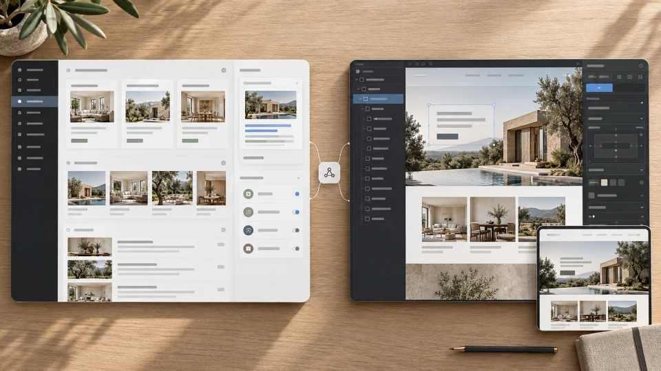 WordPress un Webflow salīdzinājums